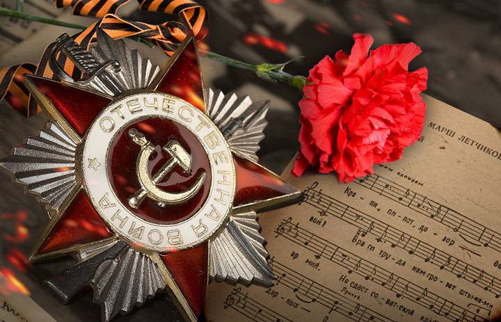 Торжественная линейка, посвященная Дню Победы в Великой Отечественной войне